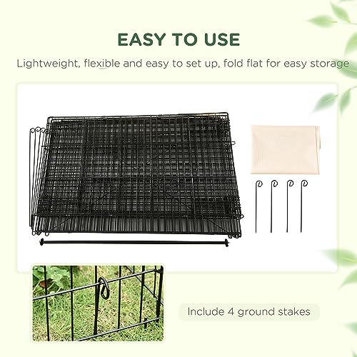 PawHut Catio Outdoor Cat Kennel, Water-Resistant, Beige