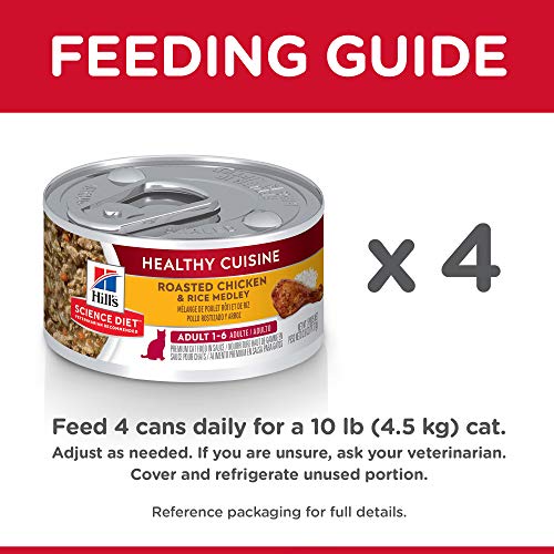 Hill's Science Diet Healthy Cuisine Roasted Chicken Cat Food - 24 Pack