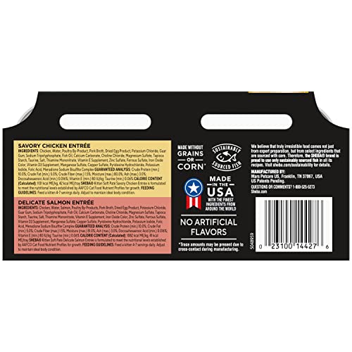 Sheba Kitten Paté Cat Food Trays (24 Count, 48 Servings)