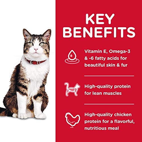 Hill's Science Diet Adult Cat Food, Hairball Control, Chicken Recipe