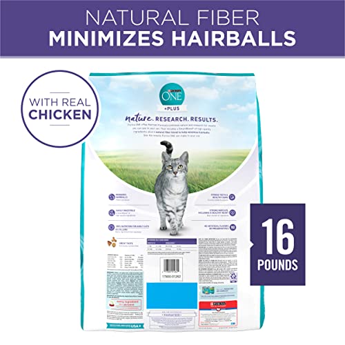 Purina ONE Hairball Control Cat Food - 16 lb