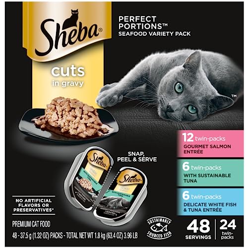 SHEBA PERFECT PORTIONS Adult Wet Cat Food Trays (24 Count)