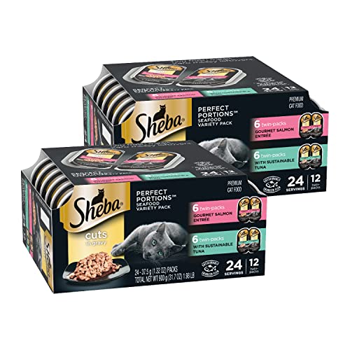 Sheba Wet Food Cuts Multipack - Salmon & Tuna