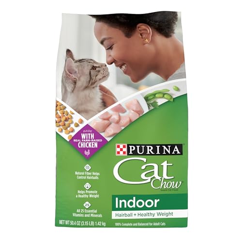 Indoor Cat Chow: Hairball Control & Healthy Weight