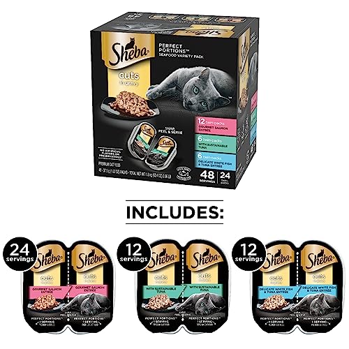 SHEBA PERFECT PORTIONS Adult Wet Cat Food Trays (24 Count)
