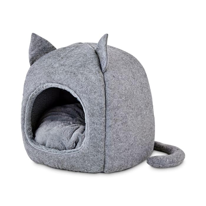 Cozy Hooded Igloo Cat Bed - Snooze Fest