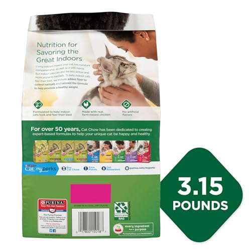 Indoor Cat Chow: Hairball Control & Healthy Weight