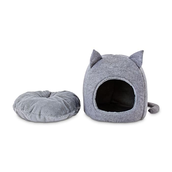 Cozy Hooded Igloo Cat Bed - Snooze Fest