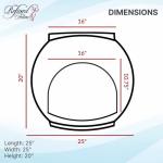 Refined Canine Igloo Indoor Pet Bed in Smoke