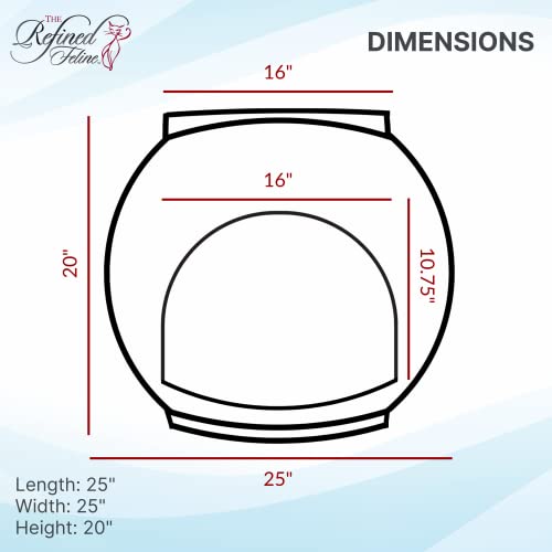 Refined Canine Igloo Indoor Pet Bed in Smoke
