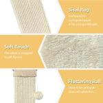 32 Inch Large Cat Scratching Post - Beige