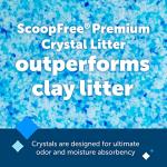 PetSafe ScoopFree Blue Crystal Litter, 2-Pack – Fast Odor Absorption – Mess-Free