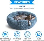 Whiskers & Friends Round Cat Nest Bed