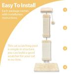 32 Inch Large Cat Scratching Post - Beige