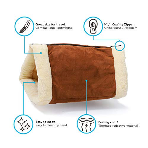2-in-1 Cat Bed: Fleece Tunnel Tube Cave