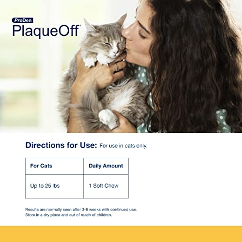 ProDen PlaqueOff Soft Chews with Natural Kelp for Healthy Cat Teeth & Breath
