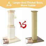 32 Inch Large Cat Scratching Post - Beige