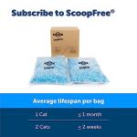 PetSafe ScoopFree Blue Crystal Litter, 2-Pack – Fast Odor Absorption – Mess-Free