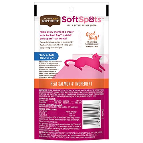 Rachael Ray Soft Spots Salmon Cat Treats (12 Pack)