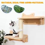 Cat Wall Shelves - Floating Perches Scratcher Bridge