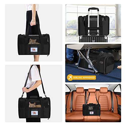 SECLATO Airline Approved Cat Carrier for Small Cats