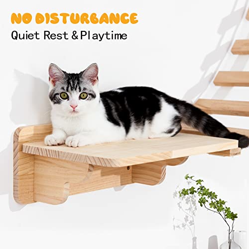 Cat Wall Shelves - Floating Perches Scratcher Bridge