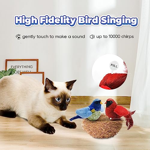 Cat Toys - Chirping Tit 2 Pcs with Catnip