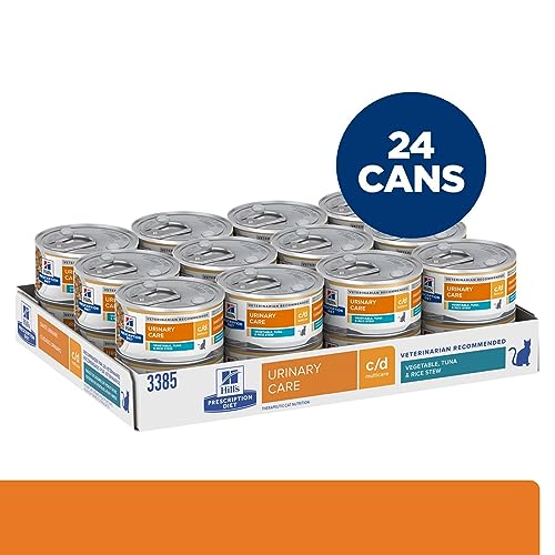 Hill's c/d Urinary Care Tuna Stew Wet Cat Food (24-Pack)