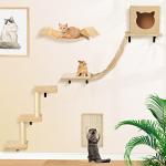 Wall-Mounted Cat Furniture Set in Cats Niche