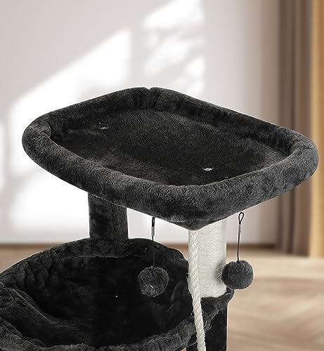 Xin Dark Gray Cat Tree with Condo and Hammocks