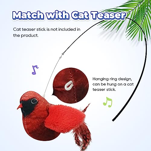 Cat Toys - Chirping Tit 2 Pcs with Catnip