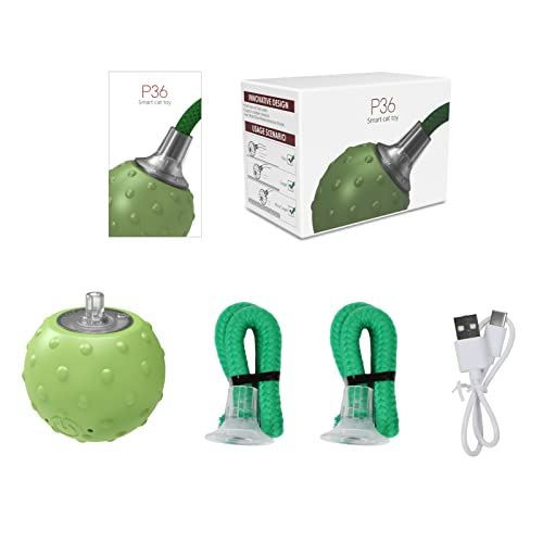 Interactive Rotating Motion Activate Cat Toy Ball (Green)