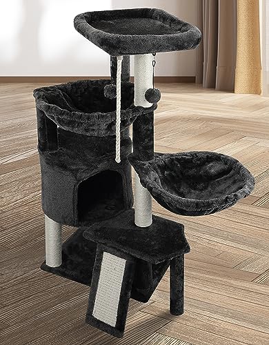 Xin Dark Gray Cat Tree with Condo and Hammocks