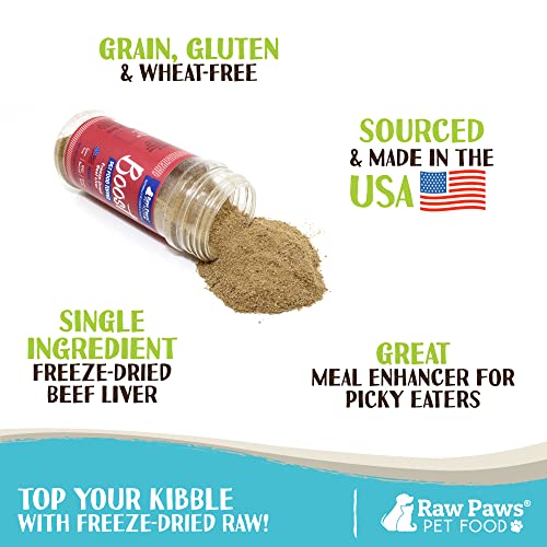 Freeze-Dried Beef Liver Cat Food Topper - 3.2oz