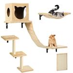 Wall-Mounted Cat Furniture Set in Cats Niche