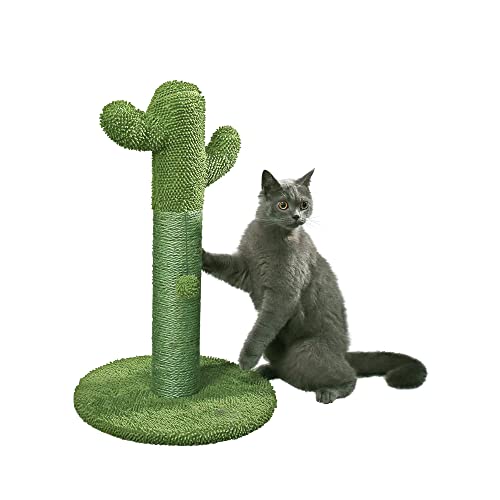 Cactus Cat Scratcher - Natural Sisal with Teaser Ball