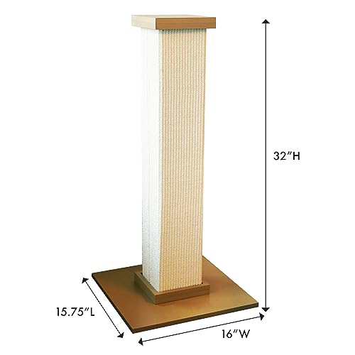 Large Beige Cat Scratching Post - Ultimate Tower