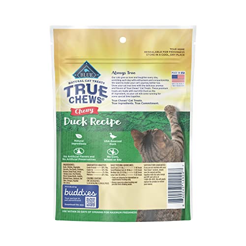Blue Buffalo Chewy Duck Cat Treats 3oz