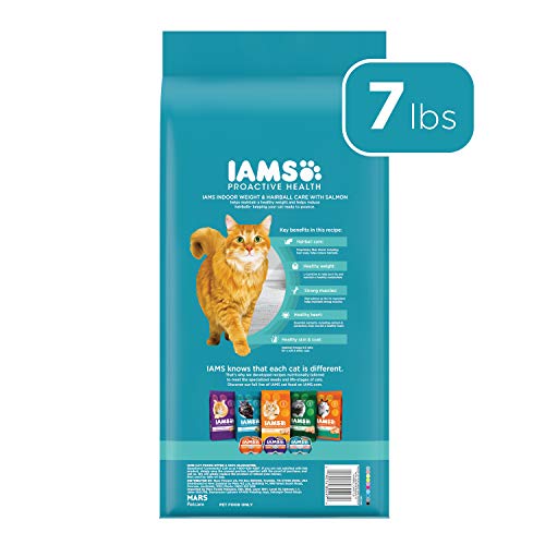 Iams Indoor Weight & Hairball Care Cat Food - Salmon (7 lb)