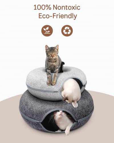 MAMI&BABI Medium Cat Tunnel Bed for Indoor Cats