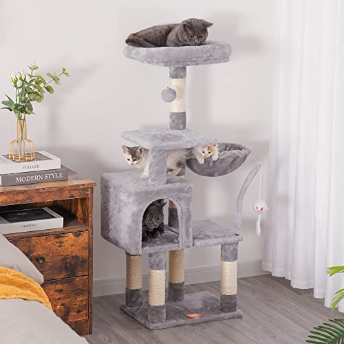 Heybly Cat Tree: Cozy Condo and Scratching Posts