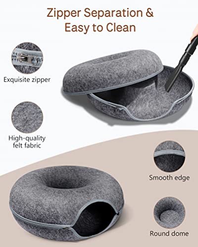 MAMI&BABI Medium Cat Tunnel Bed for Indoor Cats