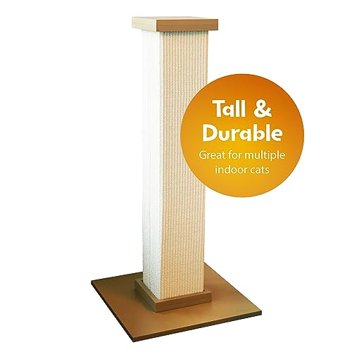 Large Beige Cat Scratching Post - Ultimate Tower