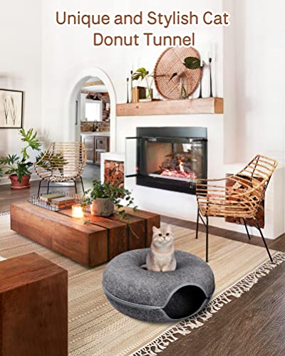 MAMI&BABI Medium Cat Tunnel Bed for Indoor Cats