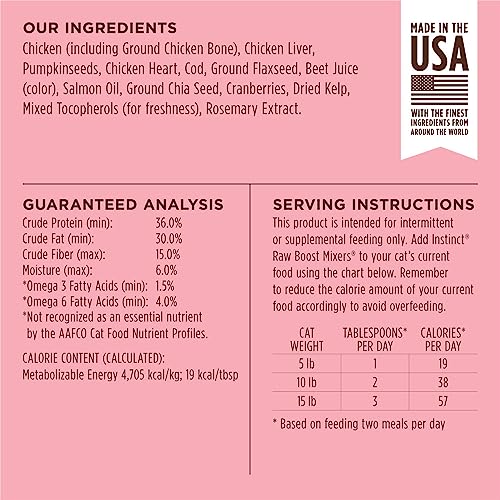 Nature's Variety Instinct Freeze Dried Raw Cat Food Topper