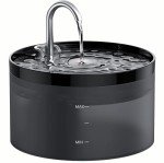 GIOTOHUN Cat Water Fountain, 67oz/2L, Silent & Translucent