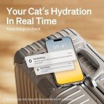 Smart Cat Water Fountain with App Control, 2.5L