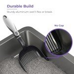 iPrimio Deep Metal Cat Litter Scoop - Black