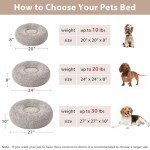 Cozy Calming Donut Bed for Cats & Small Dogs