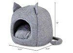 Cozy Hooded Igloo Cat Bed - Snooze Fest